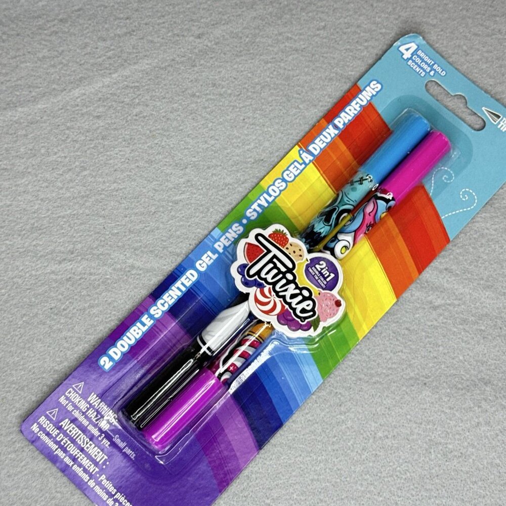 Twixie Scented Gel Pens 2 Packs Twin Tips 4 Bright Bold Colors Kangaru 2018 - Picture 5 of 8